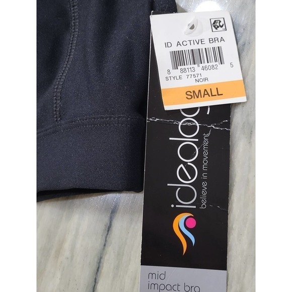 Ideology Women's Small Black Racerback Cutout Sports Bra NWT - Picture 6 of 11